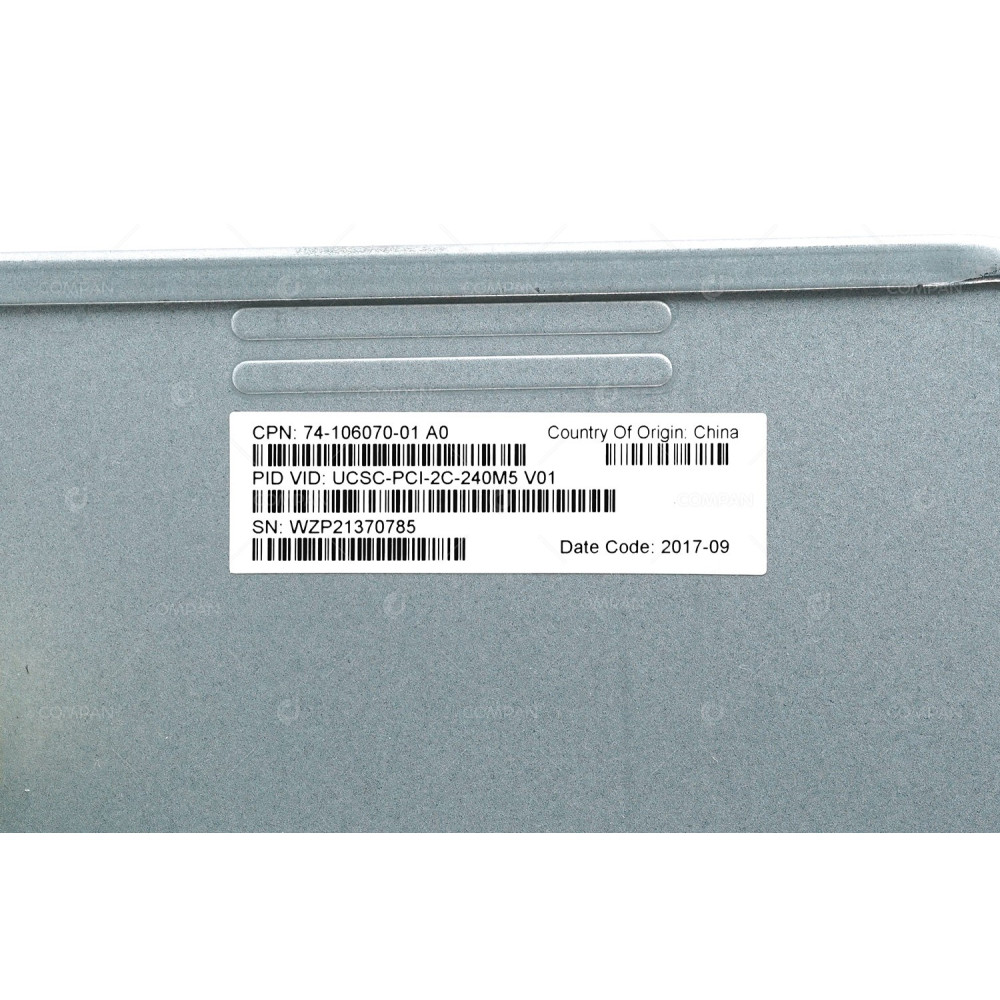 UCSC-PCI-2C-240M5 CISCO 3-SLOT PCIE x8 RISER 2C WITH CAGE FOR UCS C240 M5